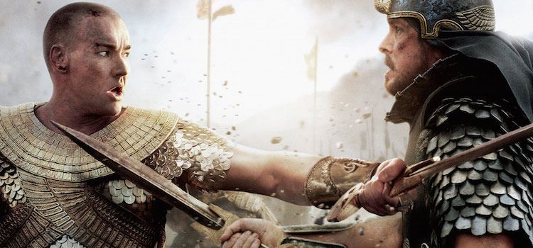 Exodus Gods and Kings Joel Edgerton Christian Bale Fight