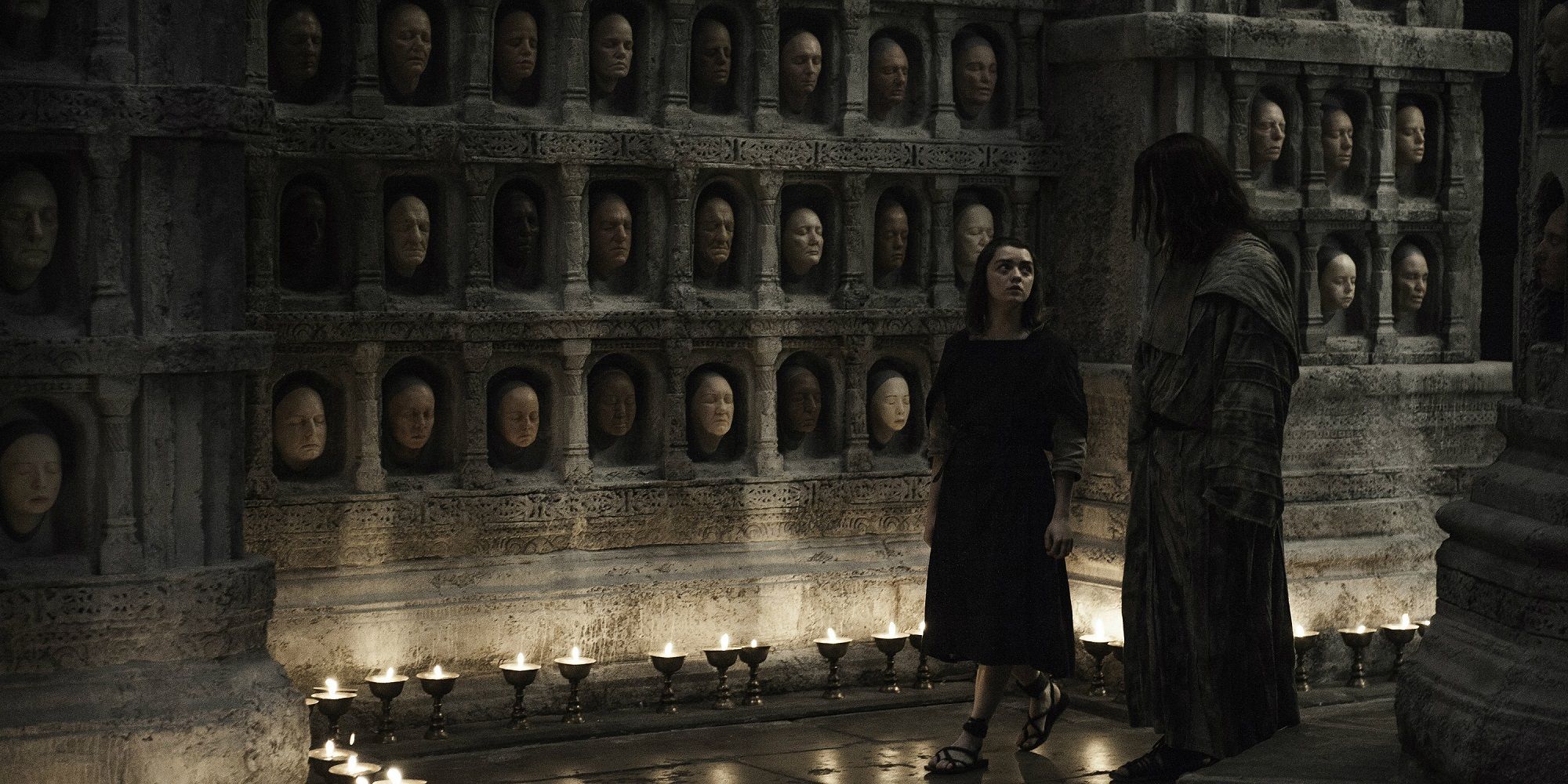 Faces in the House of Black and White in Game of Thrones