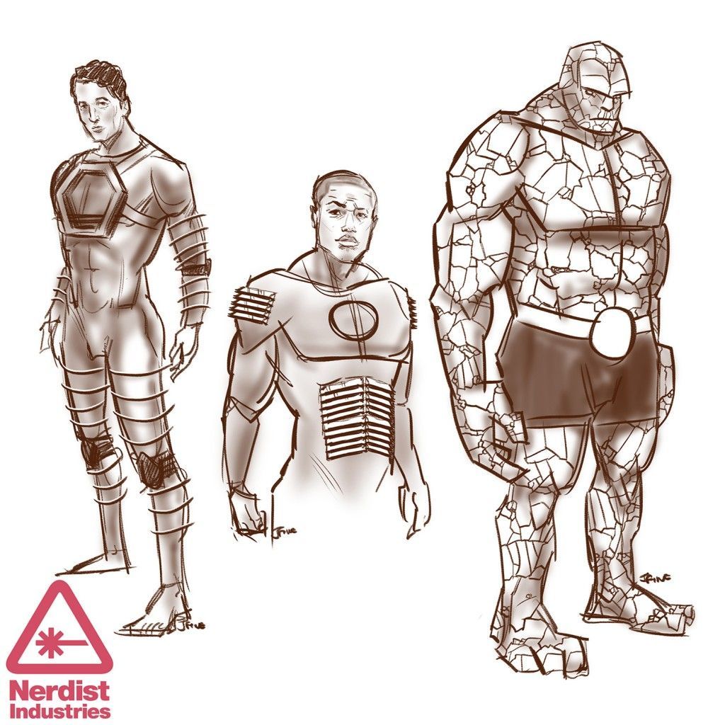 Fantastic Four Movie Reboot Costume Concept Art (Unofficial)