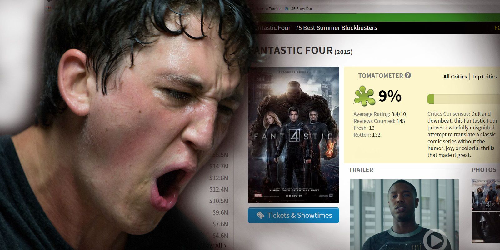 Fantastic Four Reviews Failure