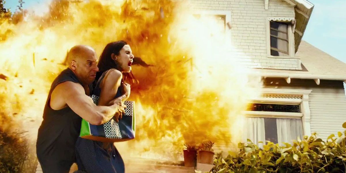 Fast and Furious 7 Vin Diesel explosion