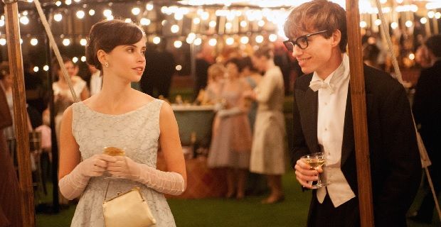 Felicity Jones and Eddie Redmayne in The Theory of Everything