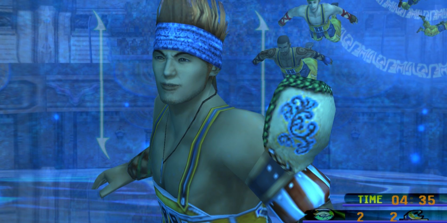 Final Fantasy X, Wakka captaining a Blitzball match