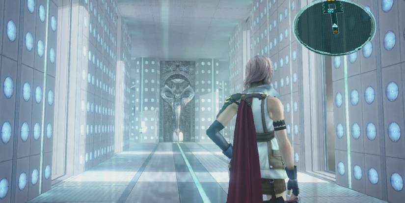 Final Fantasy XIII, Lightning navigating the hallways
