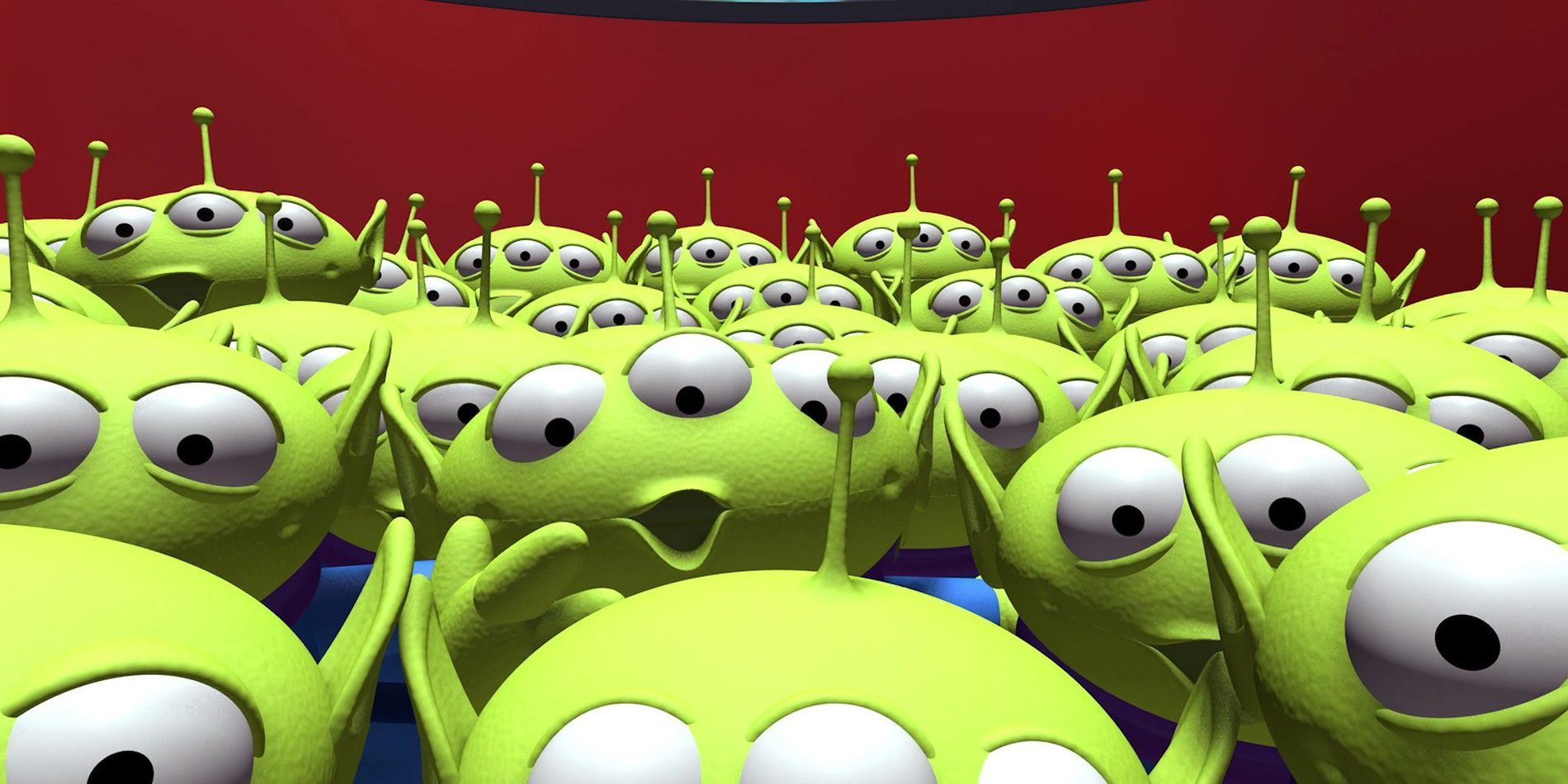 Aliens in the claw machine in Toy Story
