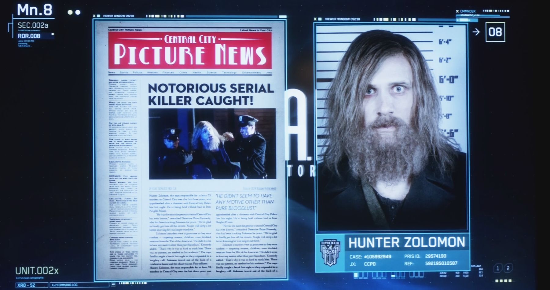 Flash Hunter Zolomon Mugshot Murderer
