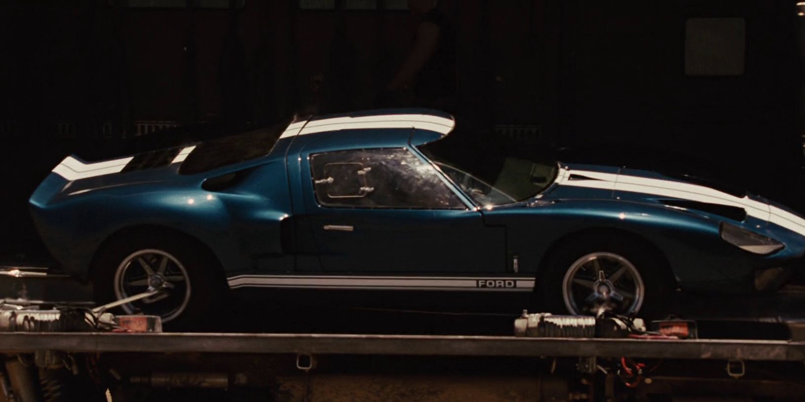 Ford GT40 on train in Fast Five