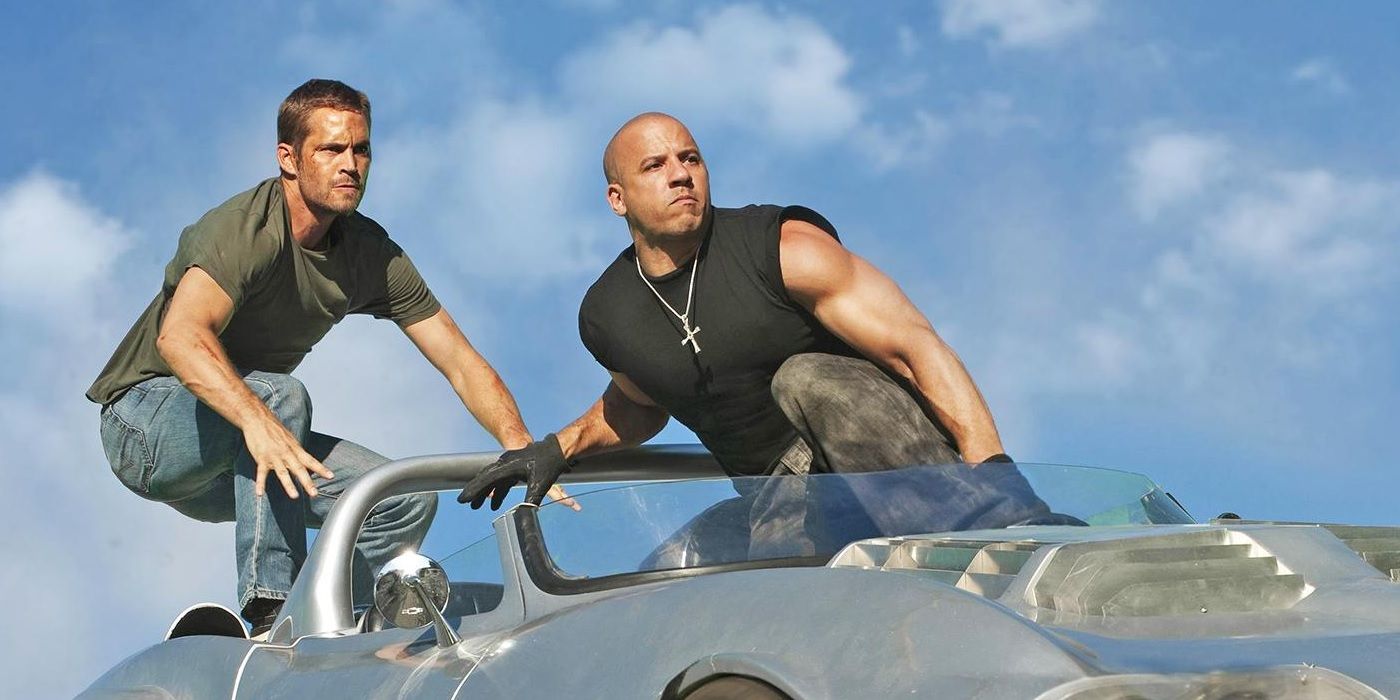 Paul Walker and Vin Diesel in Furious 7