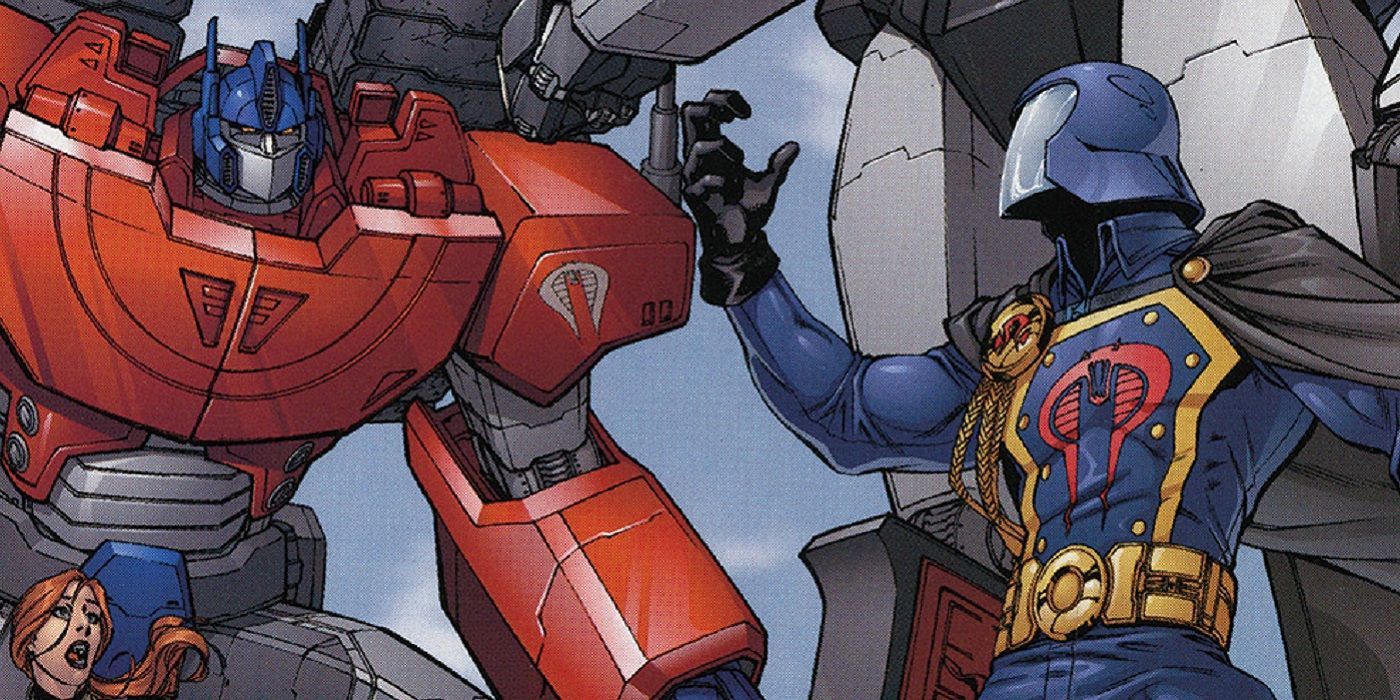 GI Joe Transformers Crossover with Optimus Prime and Cobra Commander