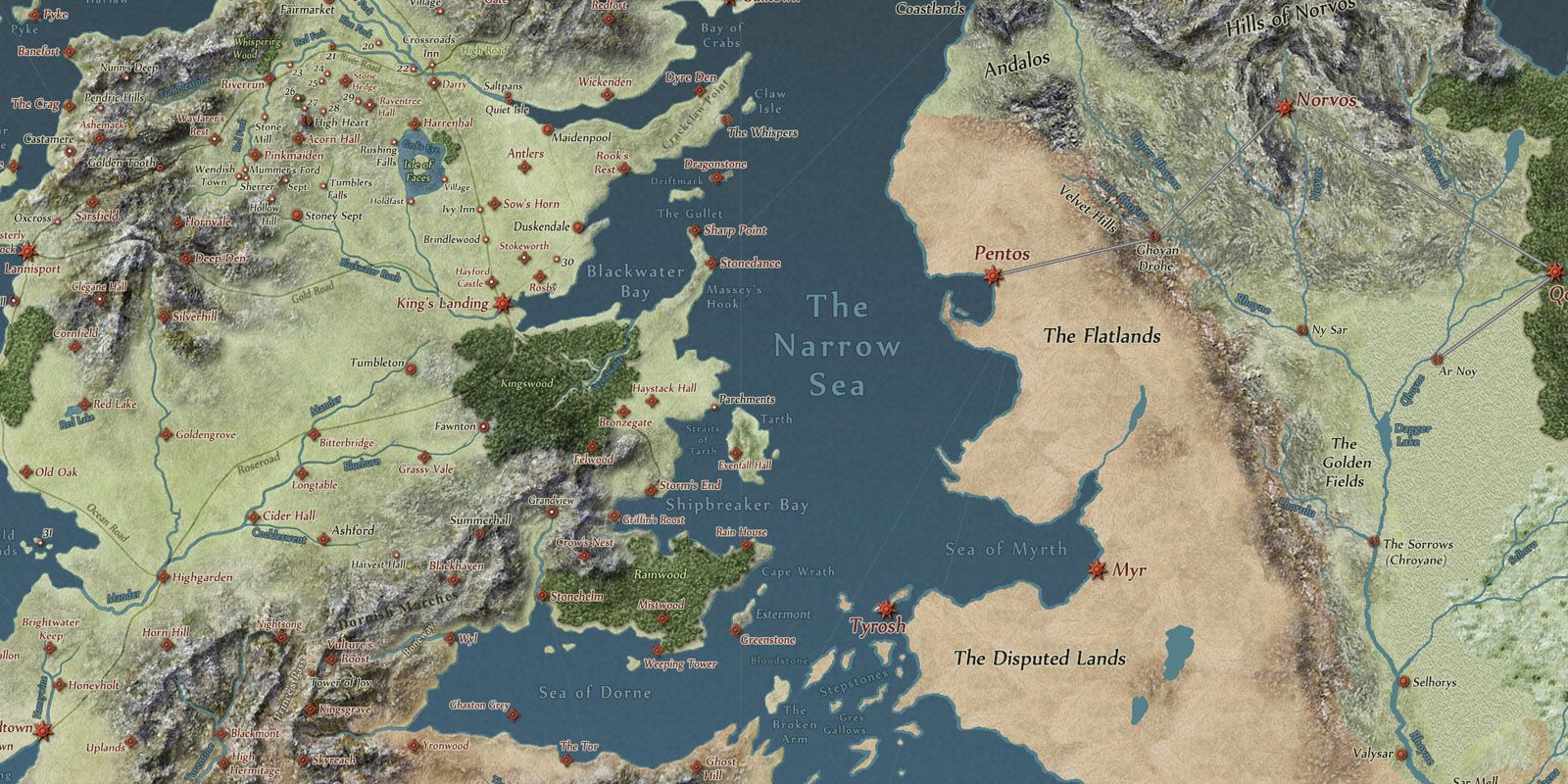 Game of Thrones Interactive Map Image
