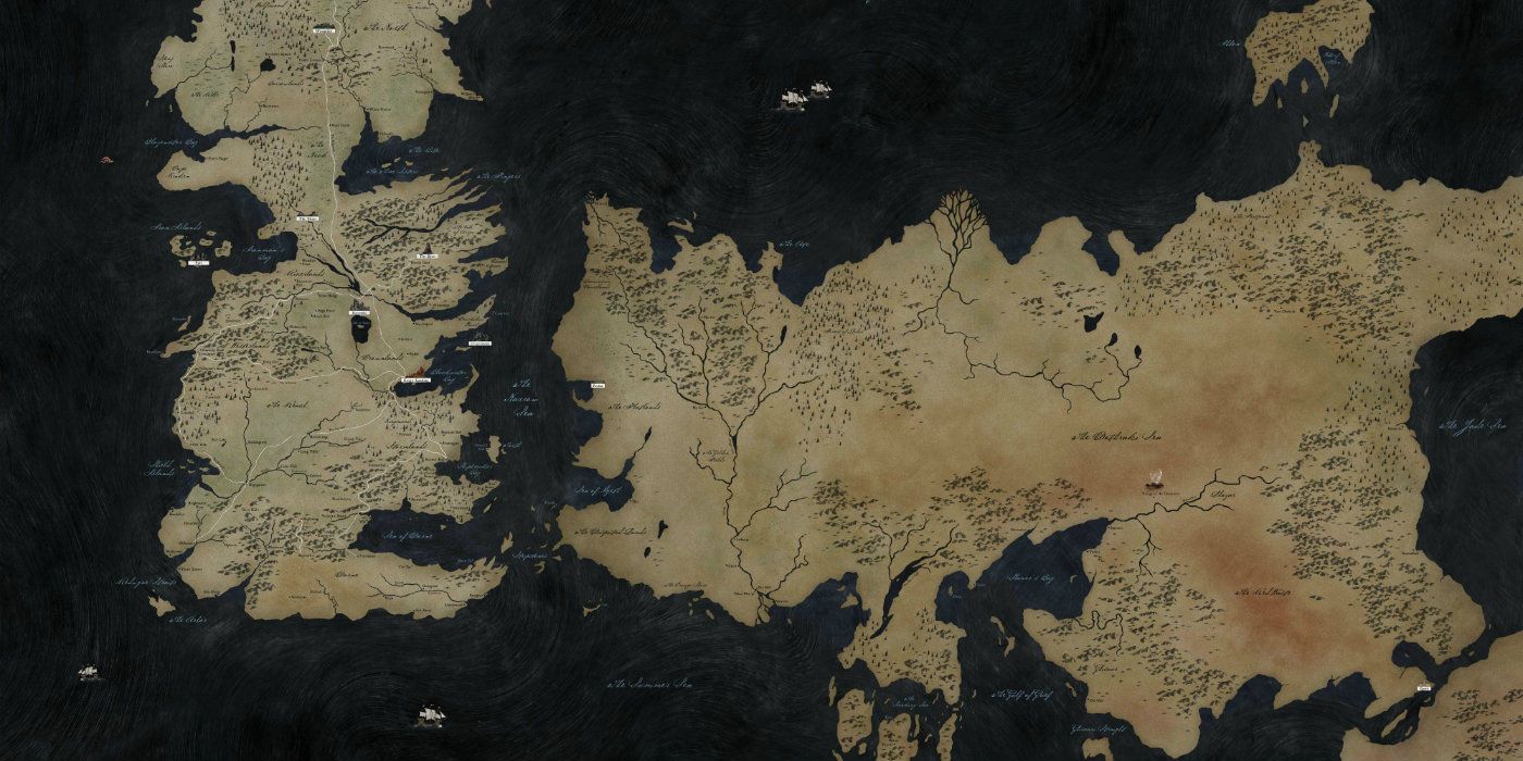 Mapa de Game of Thrones Westeros