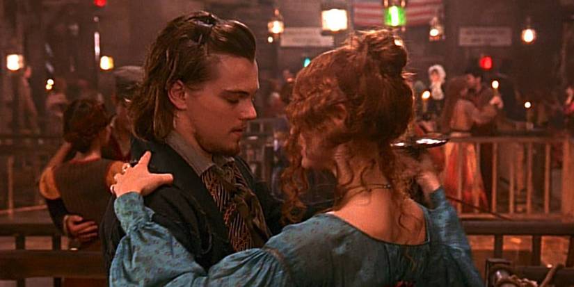 Leonardo DiCaprio as Amsterdam dancing with Cameron Diaz as Jenny in Gangs of New York