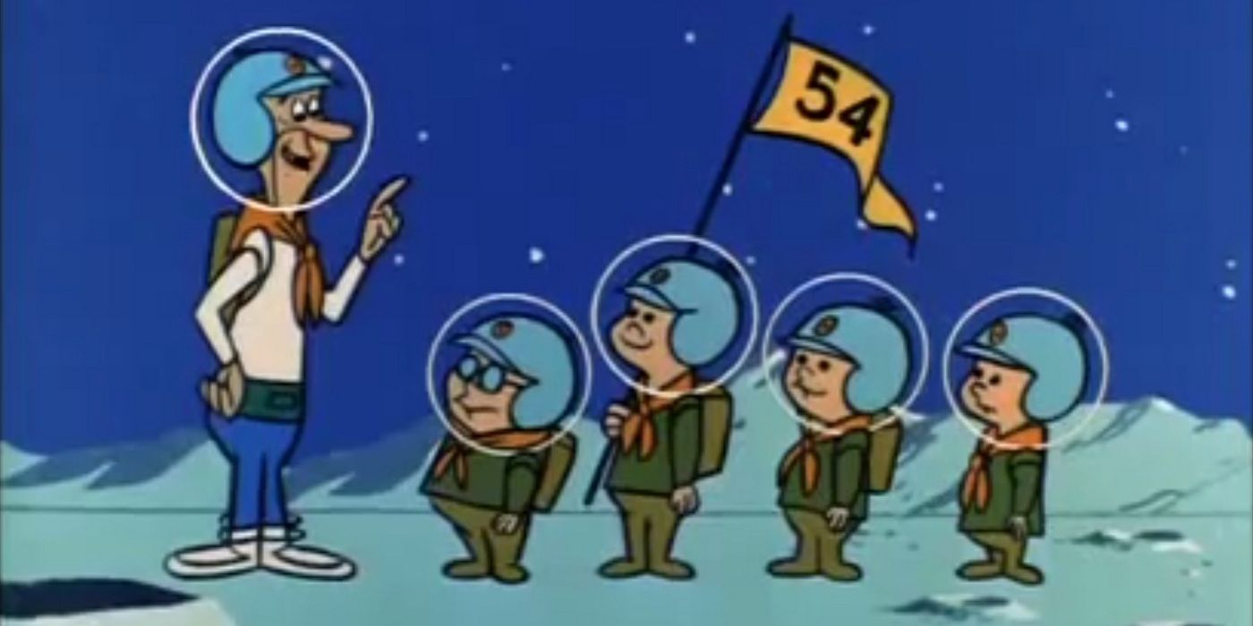 George Jetson and the Space Cubs Scouts in The Jetsons