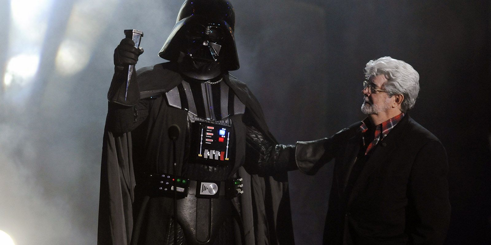 George Lucas and Darth Vader (Star Wars)