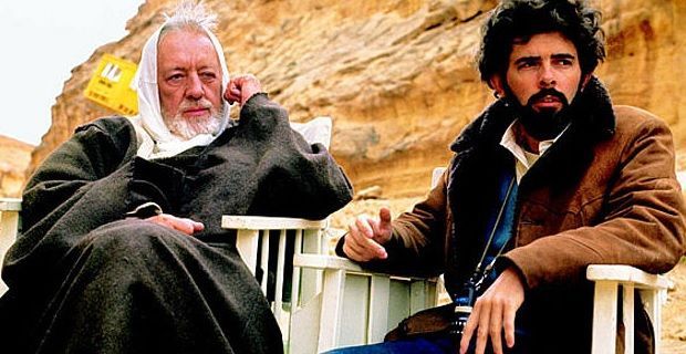 George Lucas and Alec Guinness