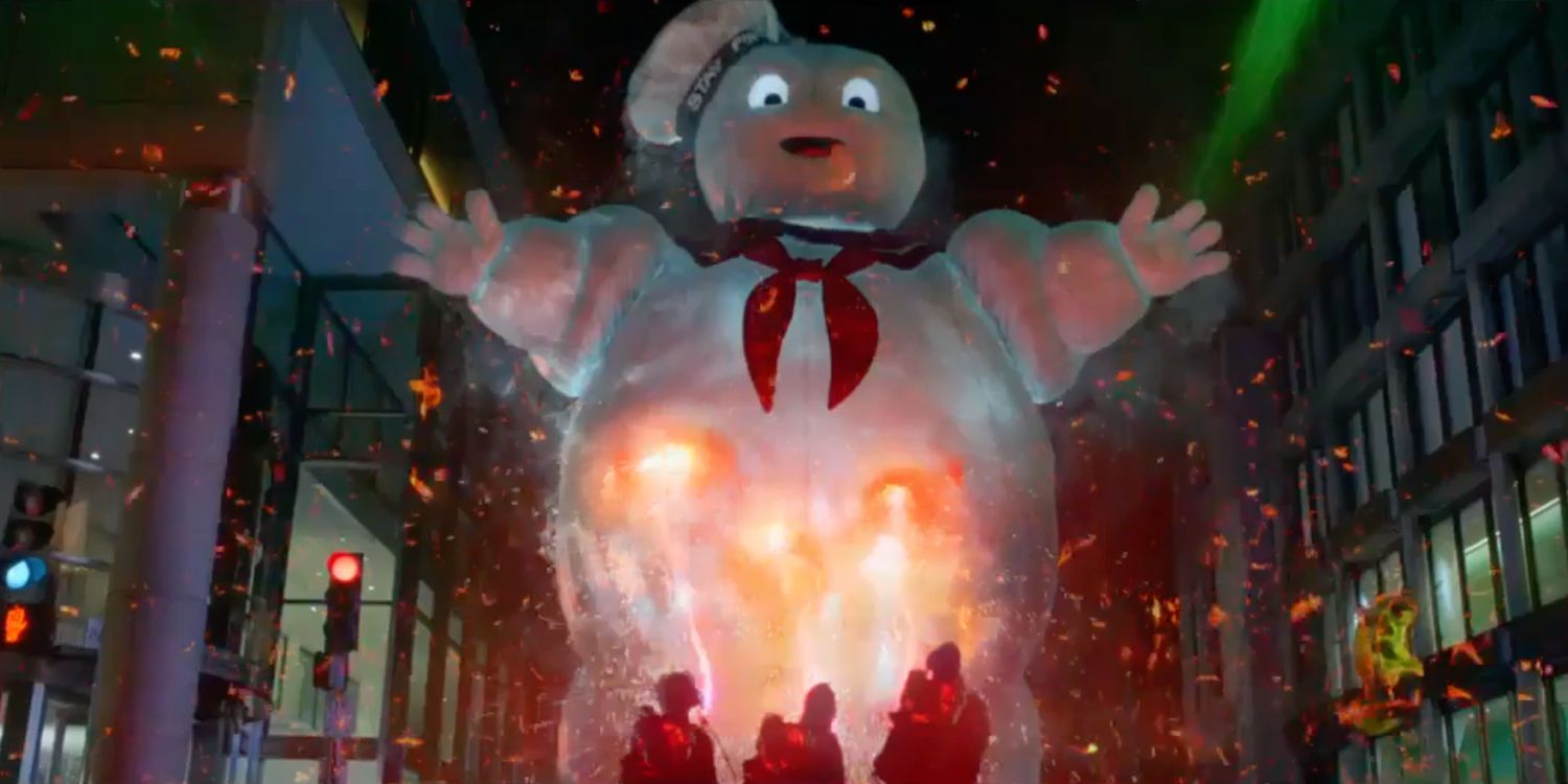 The Stay Puft Marshmallow Man in Ghostbusters