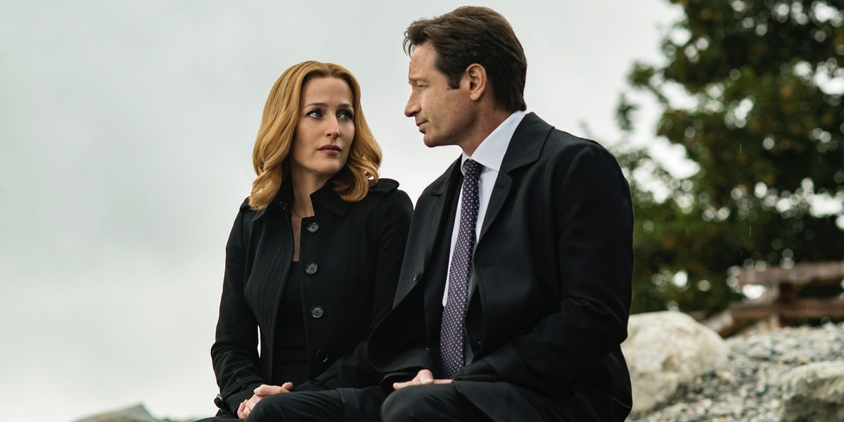 Gillian Anderson and David Duchovny in The X-Files Season 10 Episode 4