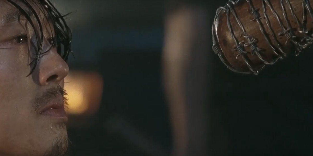 Glenn meets Negan in The Walking Dead season six finale