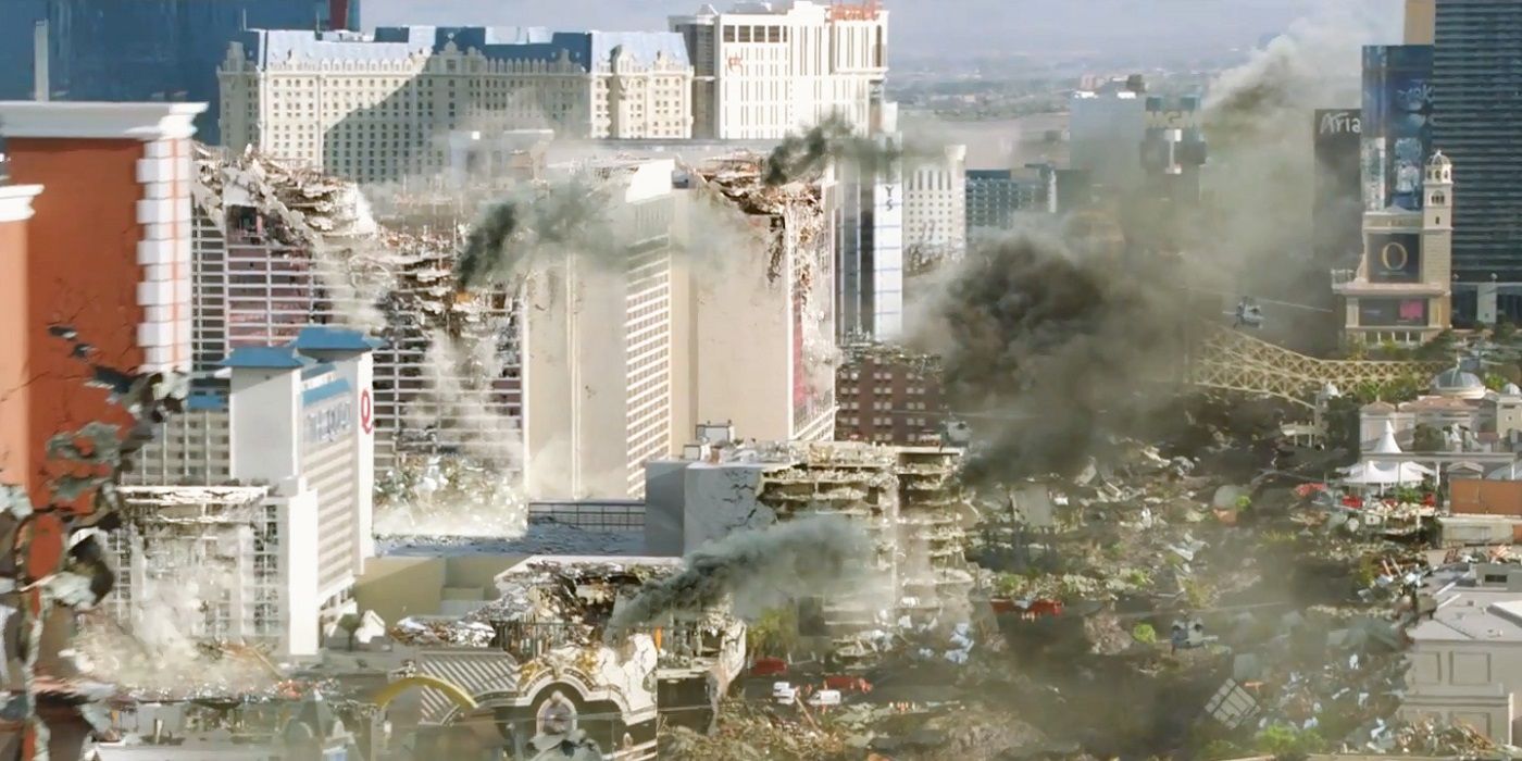 Godzilla Las Vegas destroyed