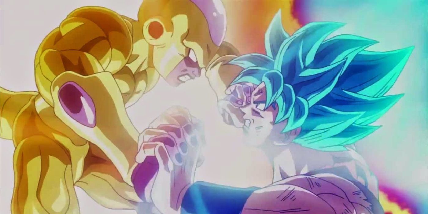 Golden Frieza vs Super Saiyan God SS Goku Dragon Ball Z: Resurrection F