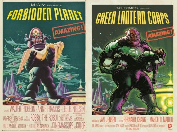 Green Lantern Corps Forbidden Planet Movie Covers