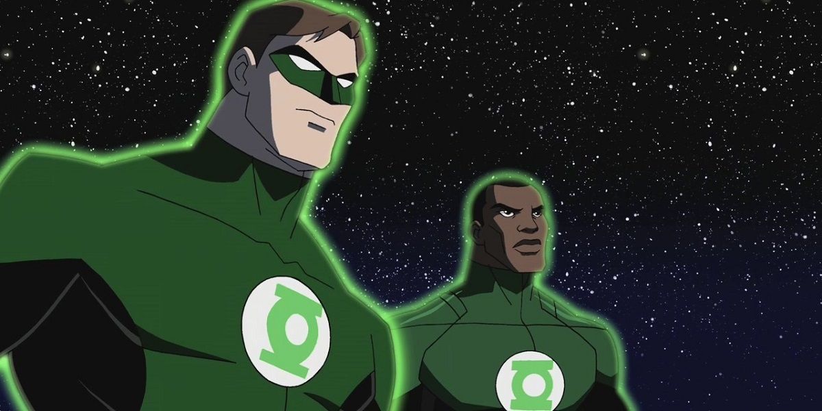 Green Lantern Hal Jordan and John Stewart from Young Justice
