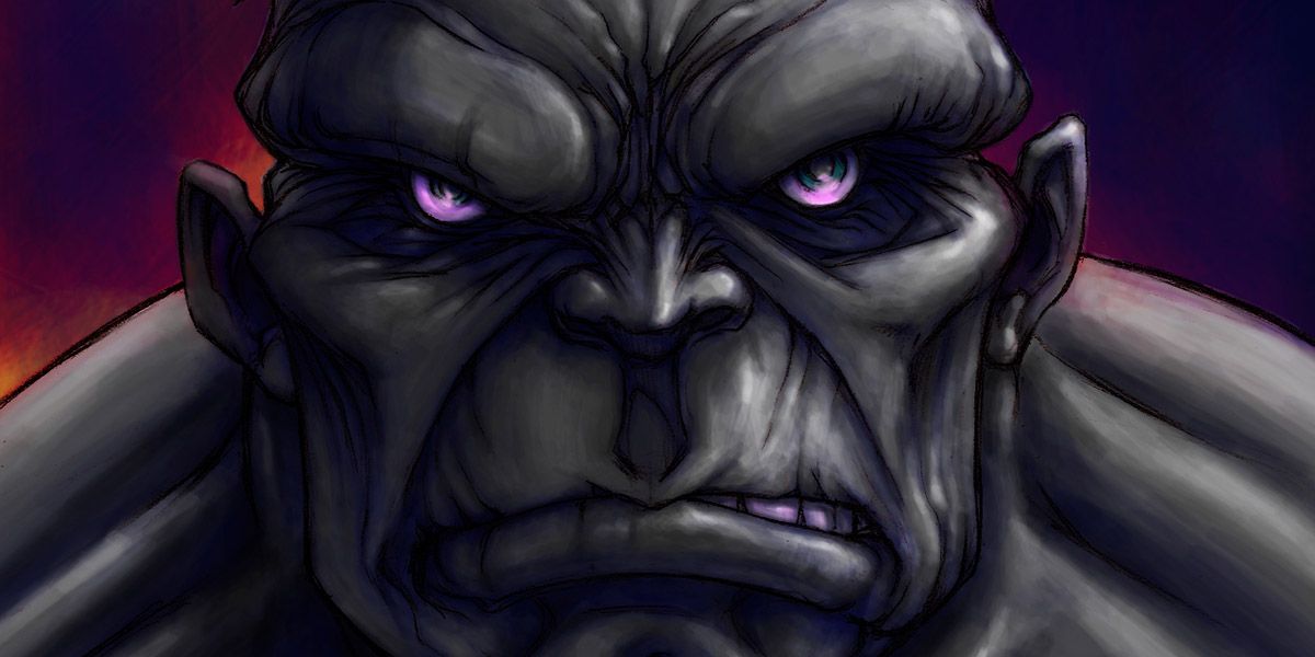 Grey Hulk art by quinteroart