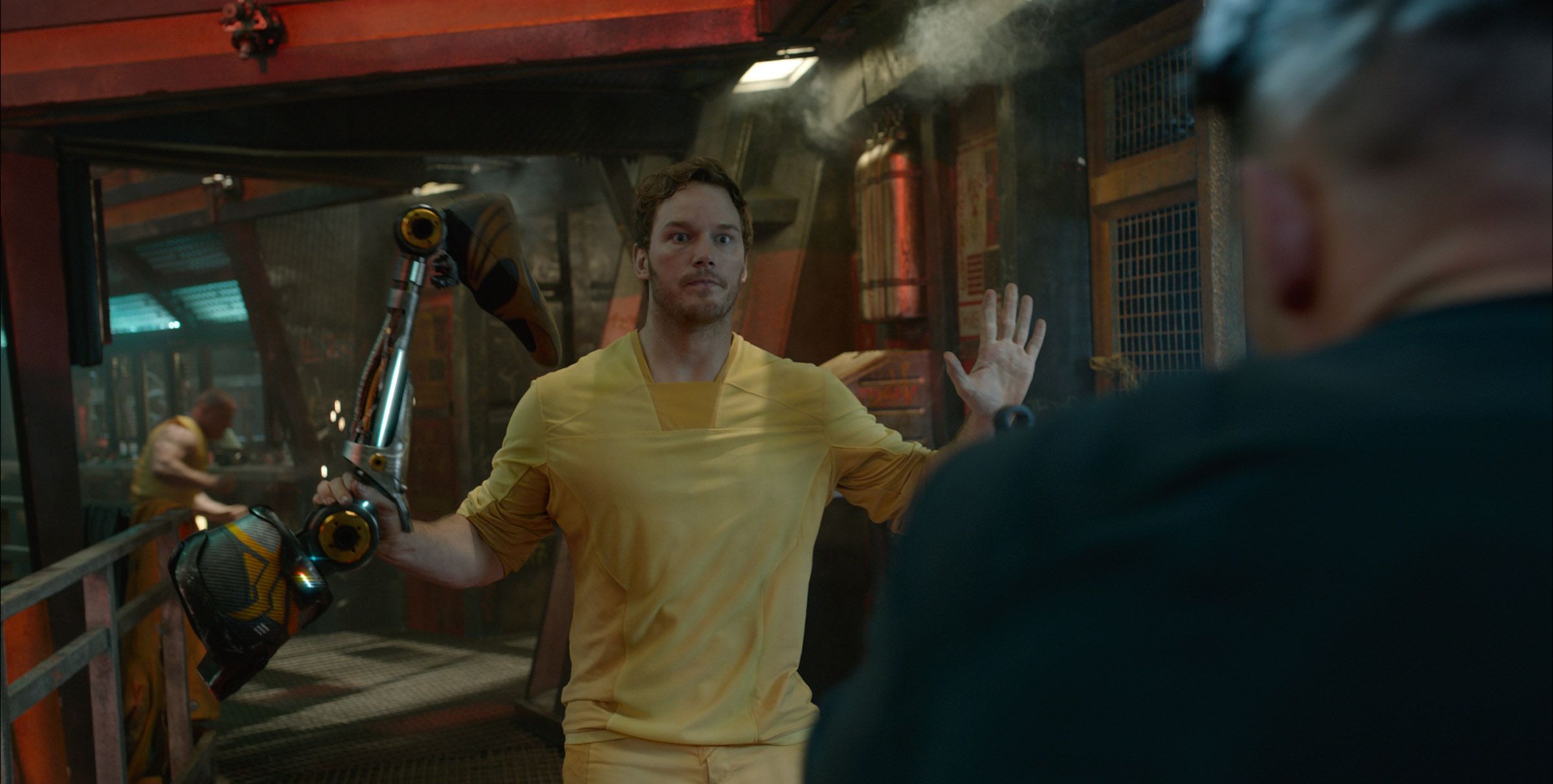 Guardians of The Galaxy - Peter Quill (Chris Pratt) steals Robotic Leg