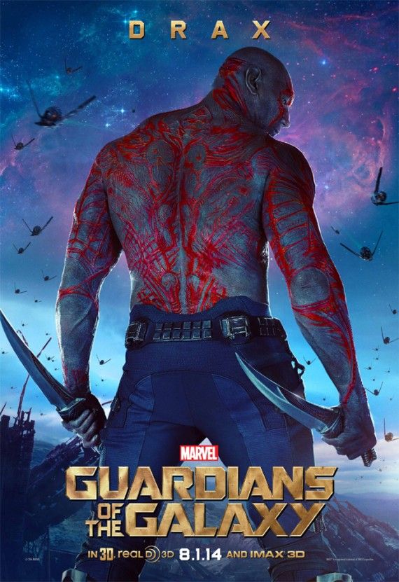 Guardians of the Galaxy Character Posters - Drax