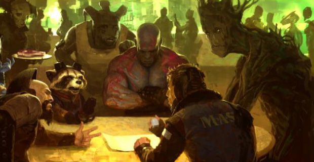Guardians of the Galaxy Movie Art Bar