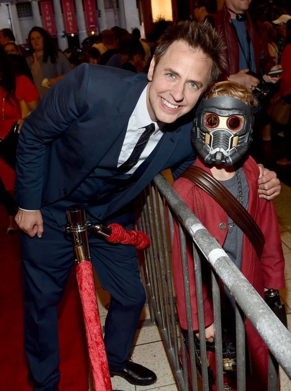 James Gunn &amp; Kid Star-Lord at Guardians of the Galaxy World Premiere