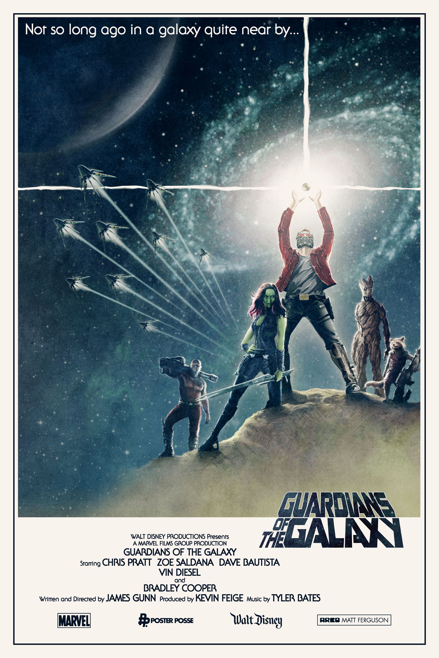 Guardians of the Galaxy Poster by Matt Ferguson
