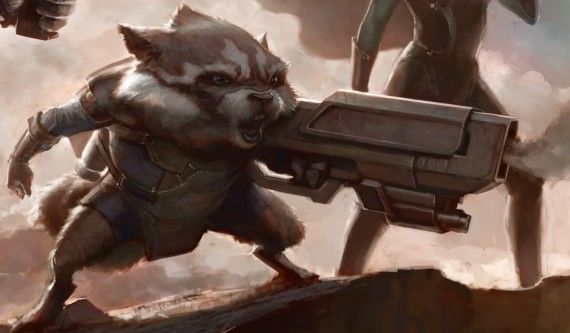 Rocket Raccoon in Guardians of the Galaxy Movie
