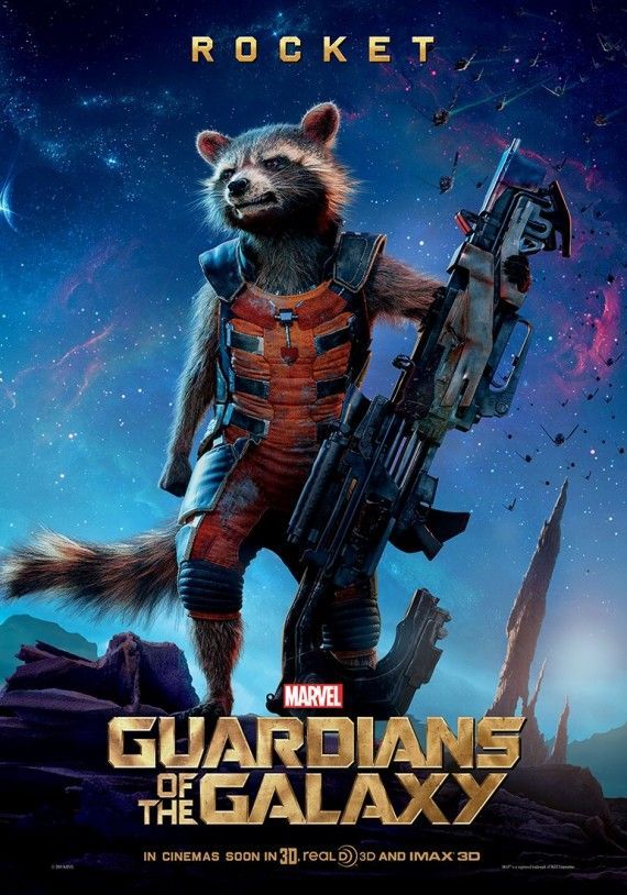 Guardians of the Galaxy Rocket character poster