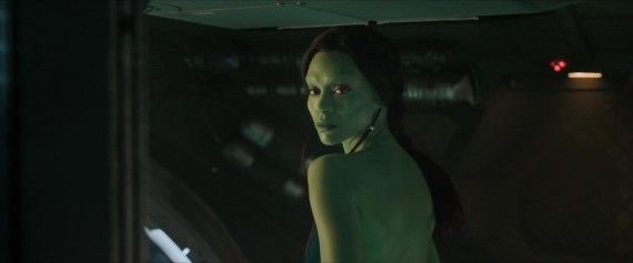 Guardians of the Galaxy Trailer - Gamora Close-up (Zoe Saldana)