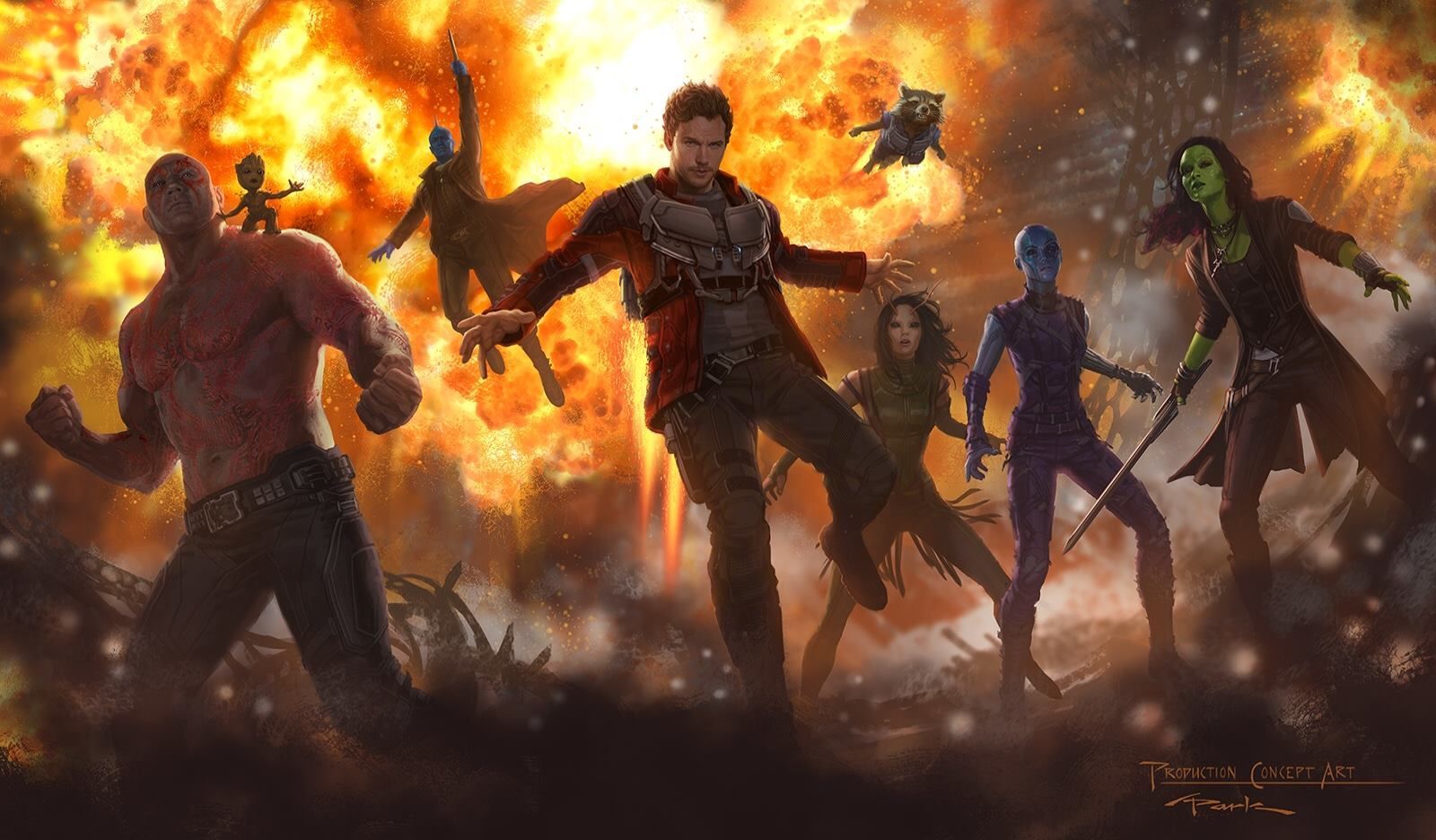 Guardians of the Galaxy Vol 2 Team Concept Art