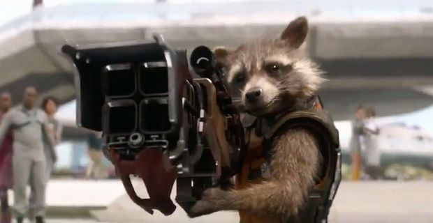 Guardians of the Galaxy rocket with gun