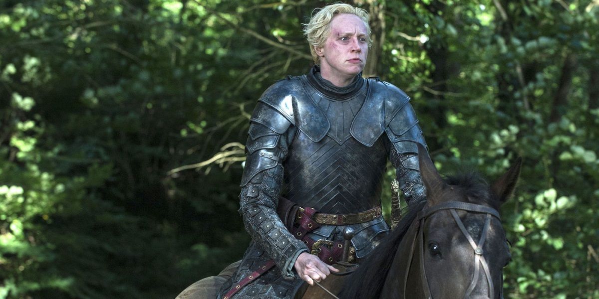Gwendoline Christie as Brienne in Game of Thrones Season 5