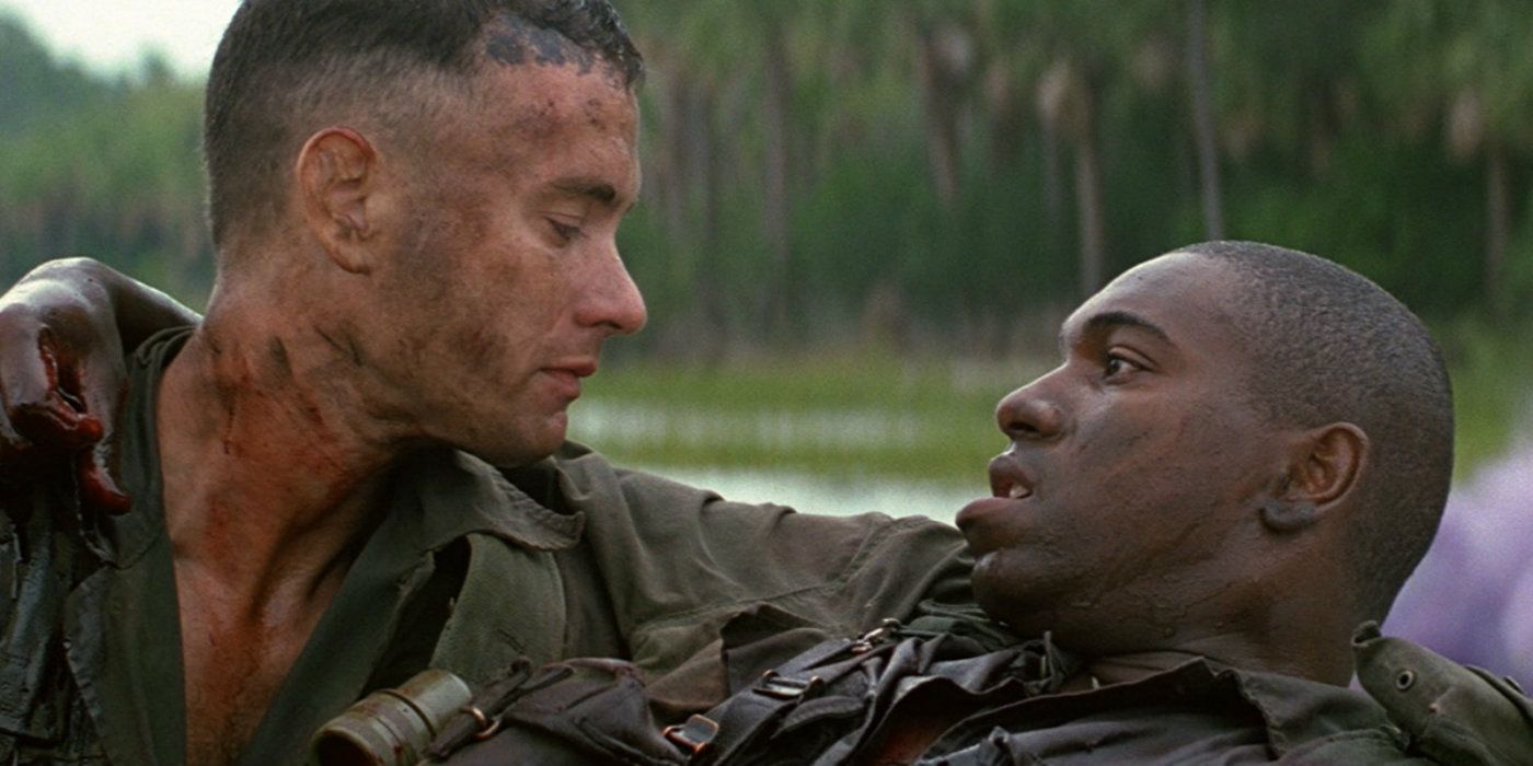Forrest and Bubba in Forrest Gump