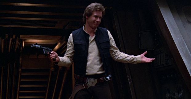 Harrison Ford as Han Solo in Return of the Jedi