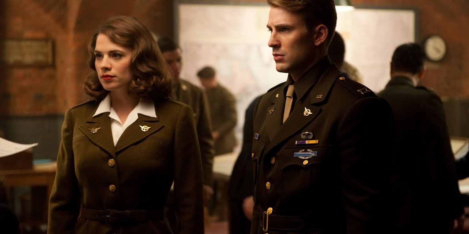 Hayley Atwell and Chris Evans in Captain America The First Avenger