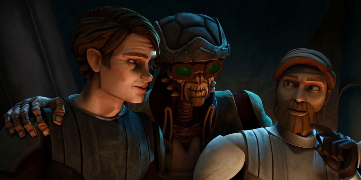 Hondo Ohnaka Talks to Anakin Skywalker and Obi Wan Kenobi in Star Wars The Clone Wars