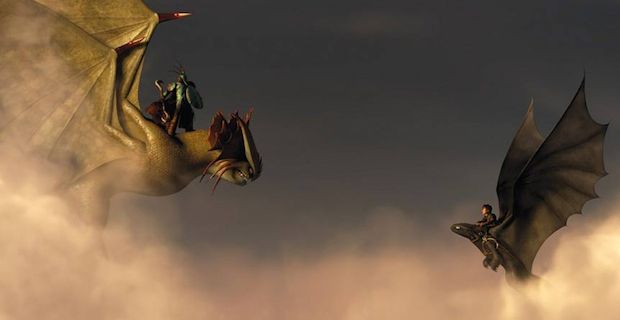 Valka and Cloudjumper in 'How to Train Your Dragon 2'