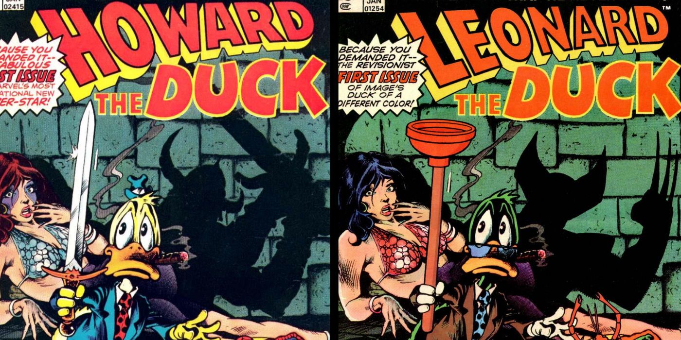 Howard the Duck and Leonard the Duck Cover Comparison