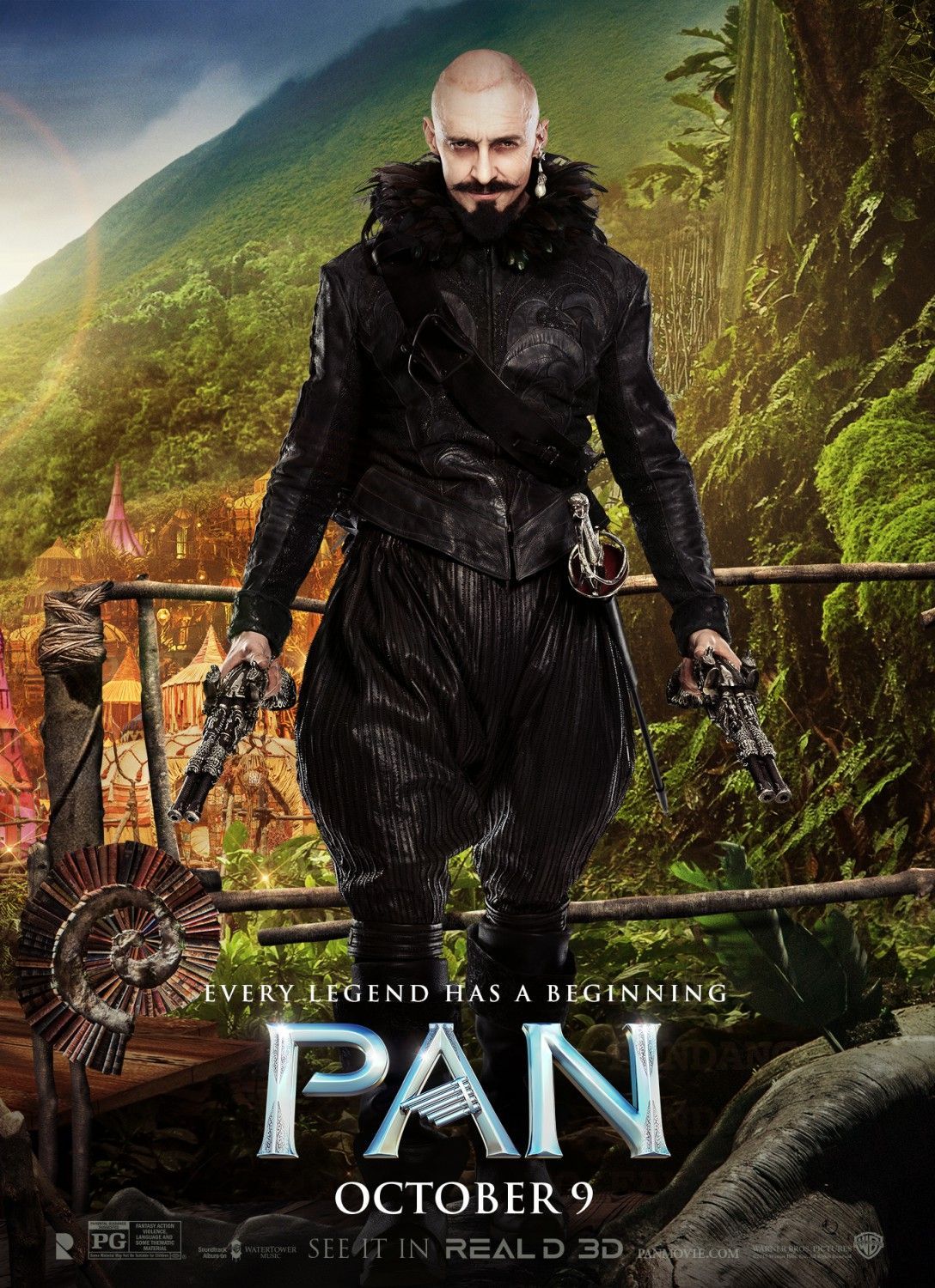 Hugh Jackman Blackbeard in Pan