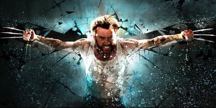 Hugh Jackman's Wolverine - Glass Break Art