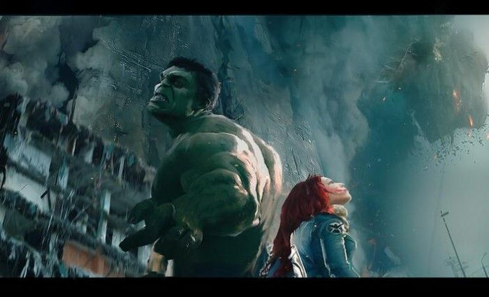 Hulk and Black Widow - Official The Avengers 2: Age of Ultron Concept Art