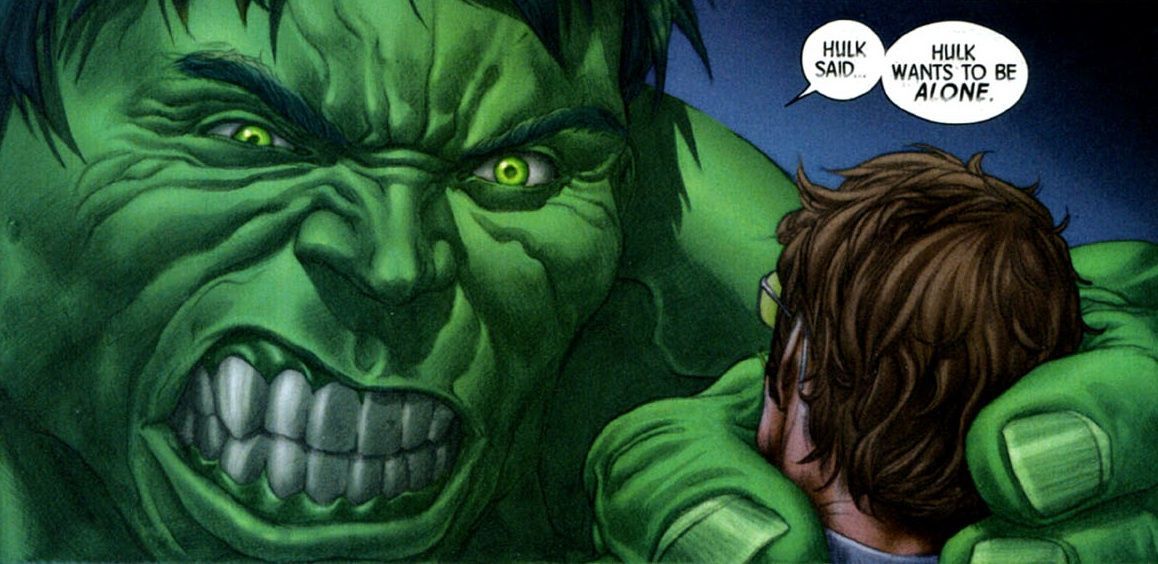 Hulk and Bruce Banner Separated