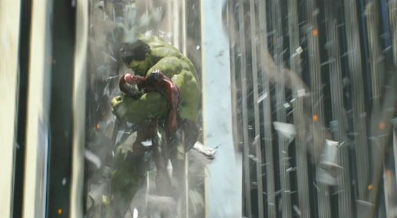 Hulk Catching Iron Man in The Avengers