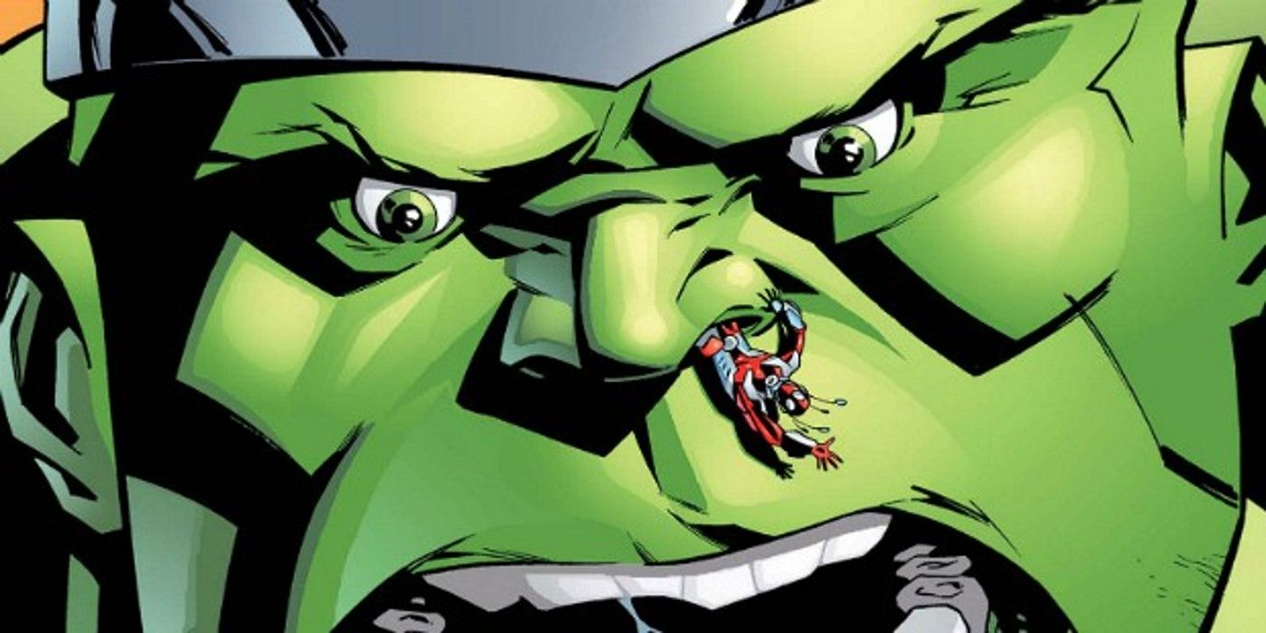Hulk with Ant-Man In His Nose
